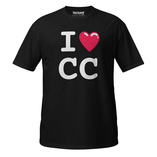 Crowd Control™ - Short-Sleeve Unisex T-Shirt - I Heart CC