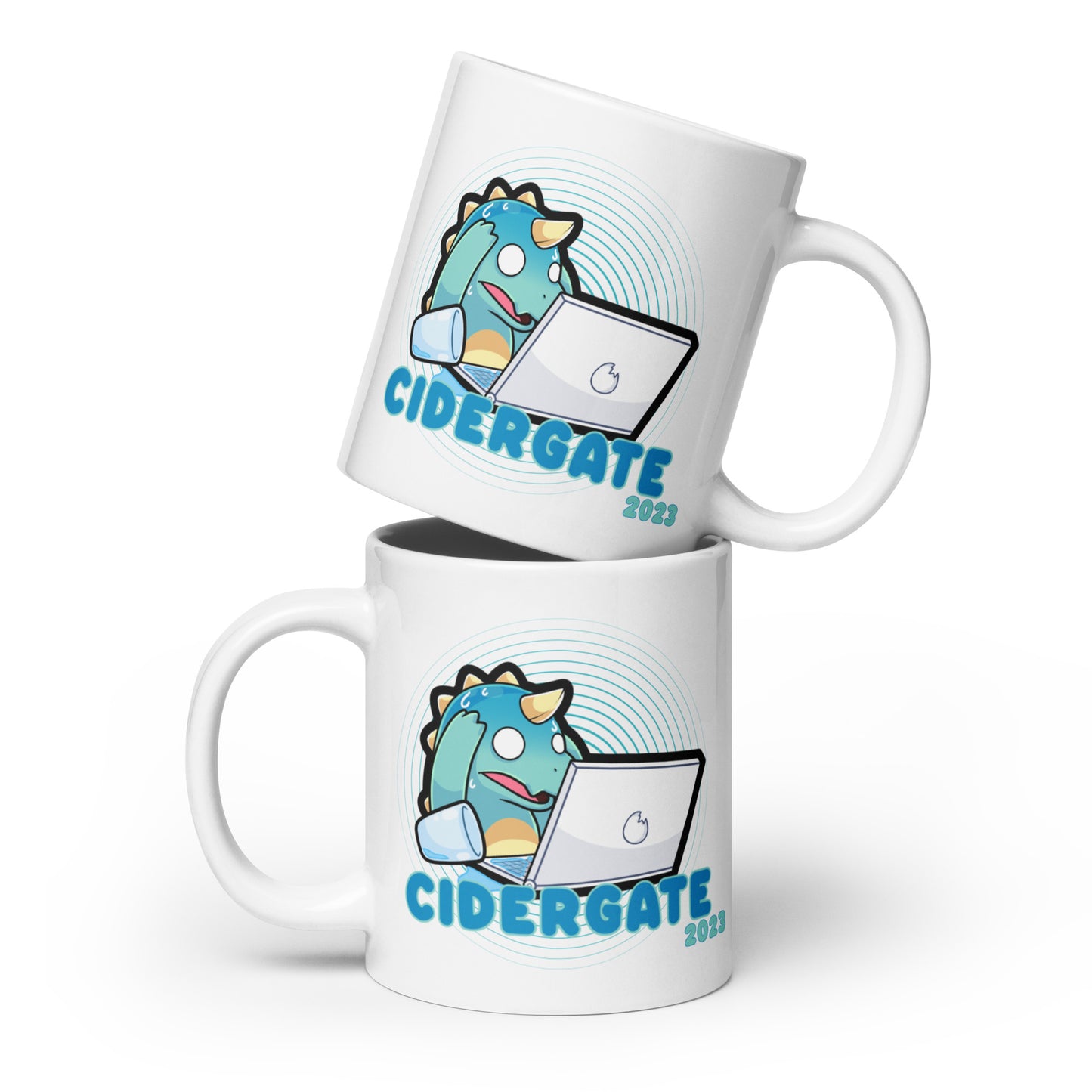 Codysaurus - White Glossy Mug - Cidergate 2023