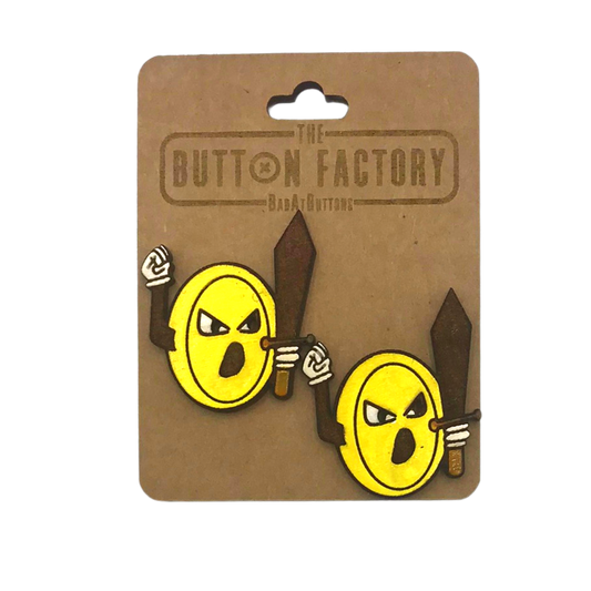 BadatButtons - Wooden Button Pack - BadAtBattle