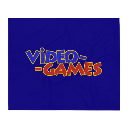 Josh Jepson - Throw Blanket - Royal Blue Video Games