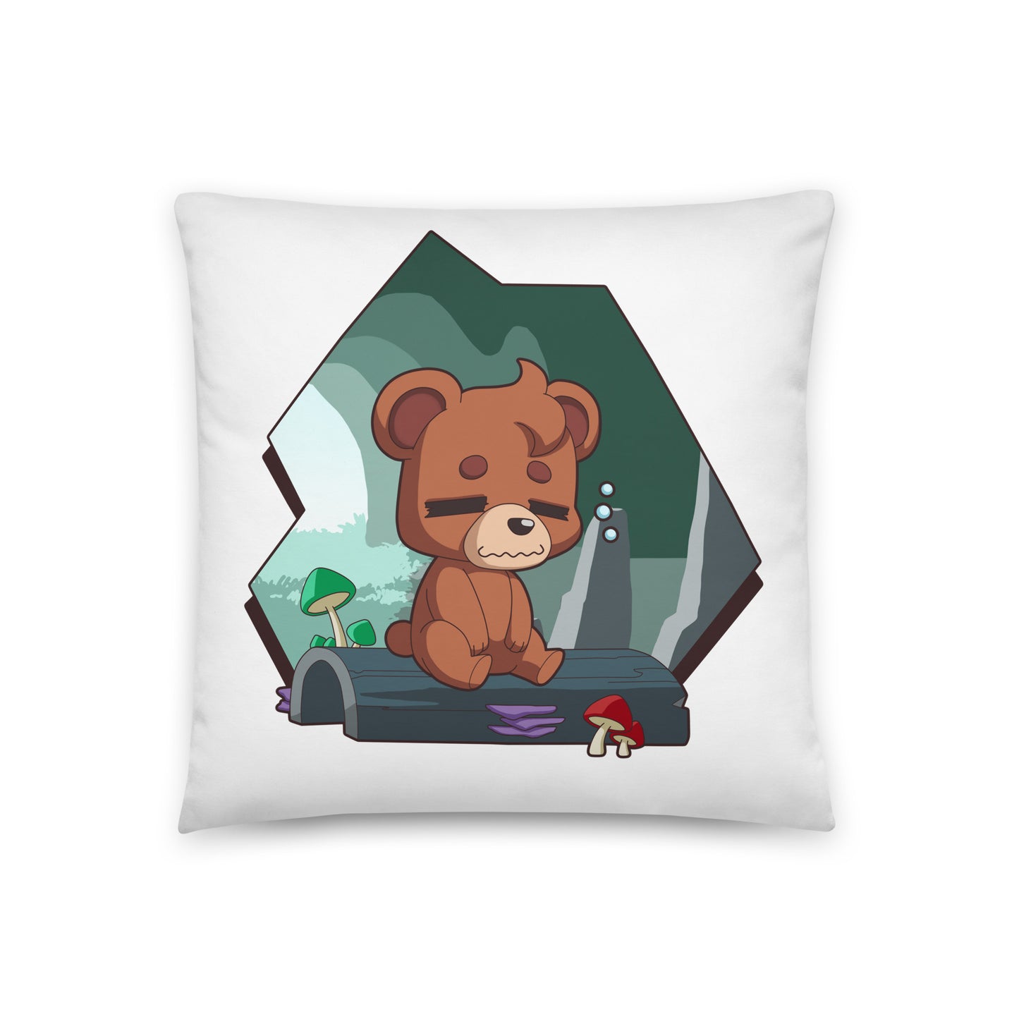 Burr - Basic Pillow - Chibi SleepiBear