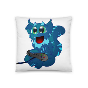ThaBeast - Basic Pillow - Gamer Blue Guy