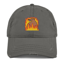 Load image into Gallery viewer, Burr - Distressed Dad Hat - HyuckFire (Streamer Purchase)
