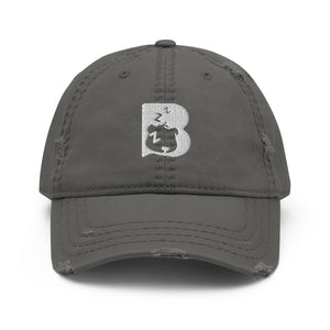 Burr - Distressed Dad Hat - Sleepi B Logo