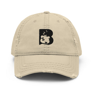 Burr - Distressed Dad Hat - Sleepi B Logo