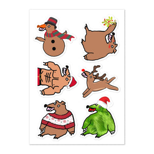 Burr - Sticker Sheet - Christmas Hyucks