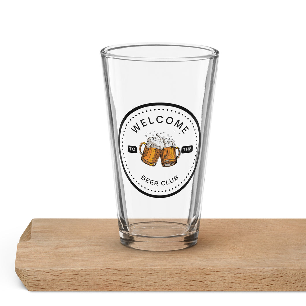 Emmy - Shaker Pint Glass -Welcome To The Beer Club