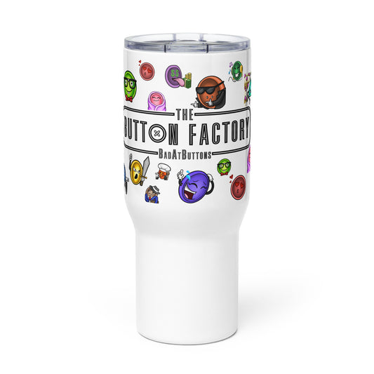 BadAtButtons - Travel Mug - Button Factory
