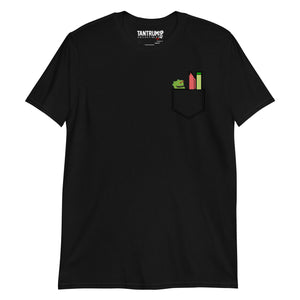 Trikslyr - Unisex T-Shirt -Printed Pocket Rawr Nerd