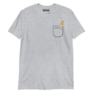 TheSpaceVixen - Unisex T-Shirt - Printed Pocket Peach