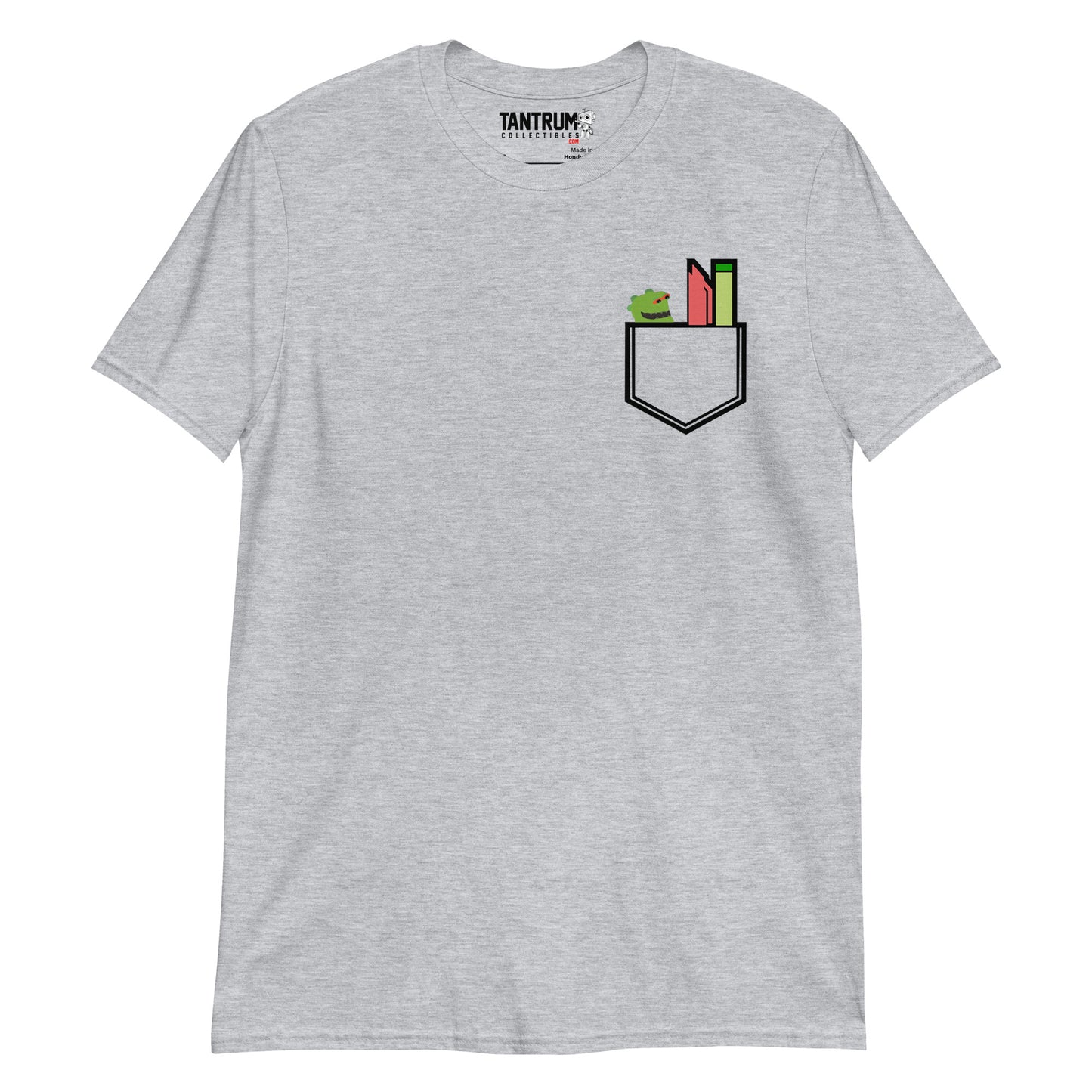 Trikslyr - Unisex T-Shirt -Printed Pocket Rawr Nerd