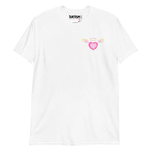Load image into Gallery viewer, Baeginning - Unisex T-Shirt - Chest Printed Angel Heart (Streamer Purchase)
