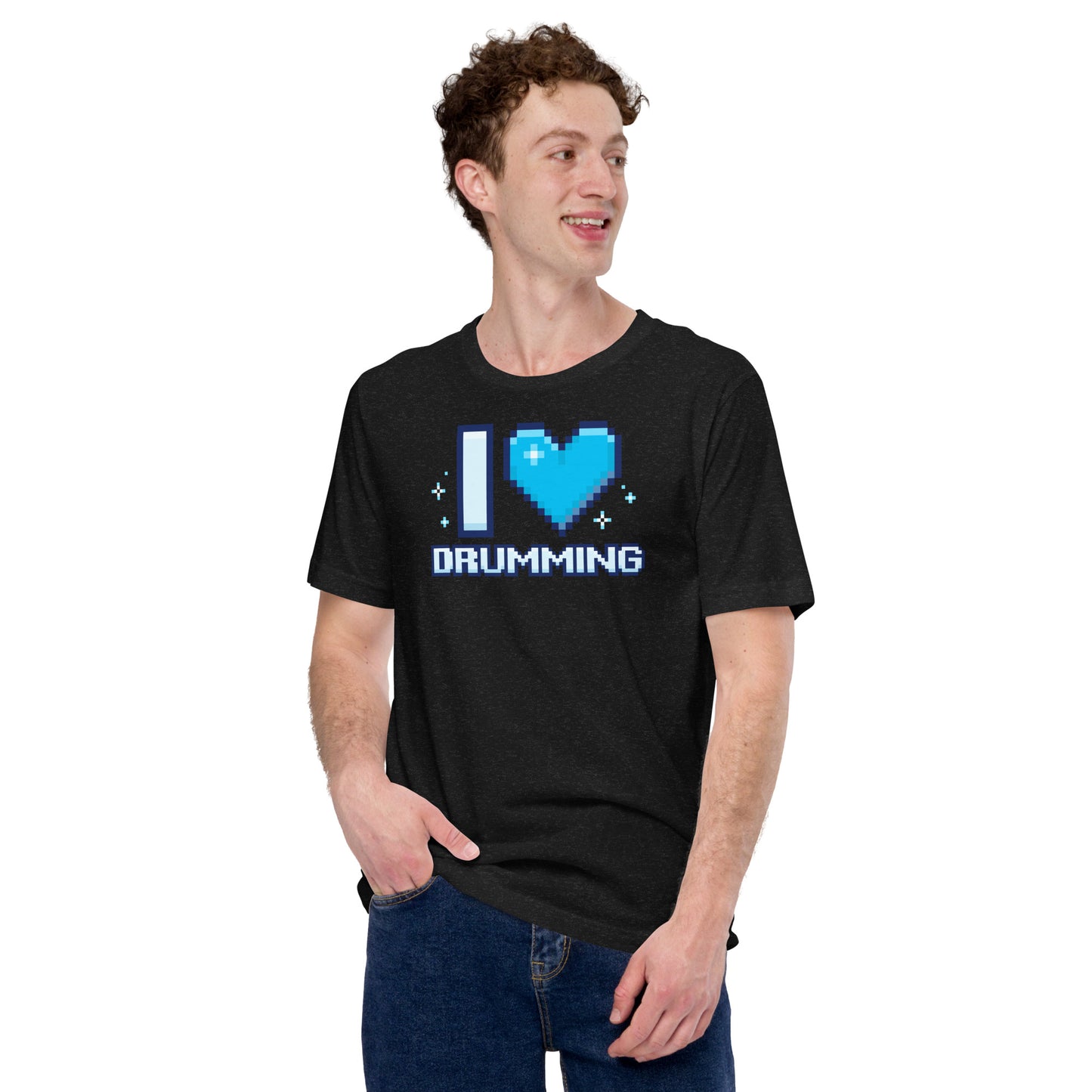 The8BitDrummer - Unisex Shirt - I Love Drumming