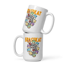 Load image into Gallery viewer, Spacekat - White Glossy Mug - 9Ups
