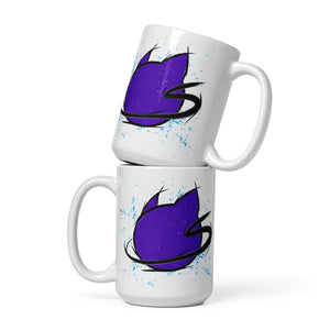 Spacekat - White Glossy Mug - Anniversary Logo