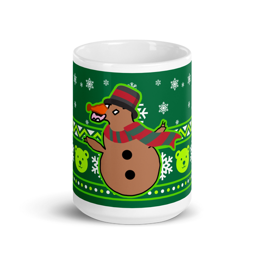 Burr - White Glossy Mug - Holiday