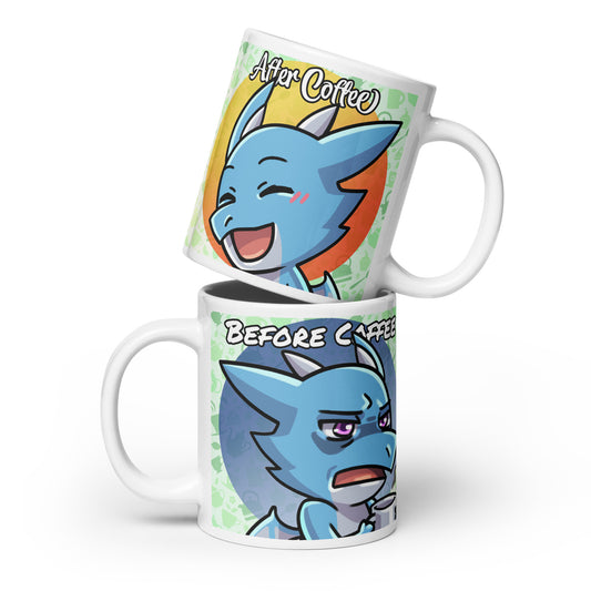 The Dragon Feeney - White Glossy Mug - Before and After Coffee