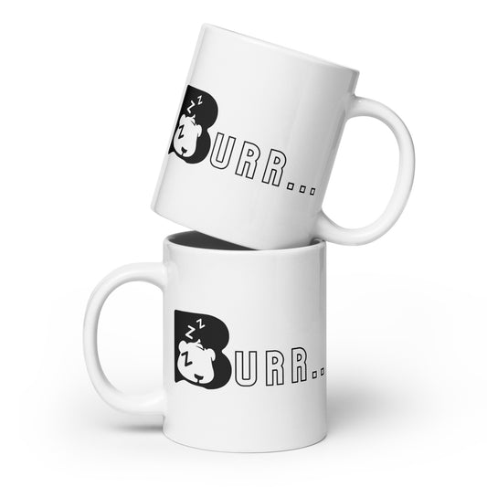 Burr - White Glossy Mug - B U R R