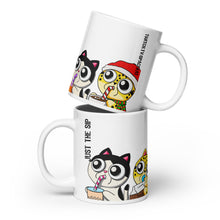 Load image into Gallery viewer, Spacekat - White Glossy Mug - All The Sips
