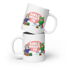 Load image into Gallery viewer, Girls Night In 2 - White Glossy Mug - Frogs and Forbidden Memories
