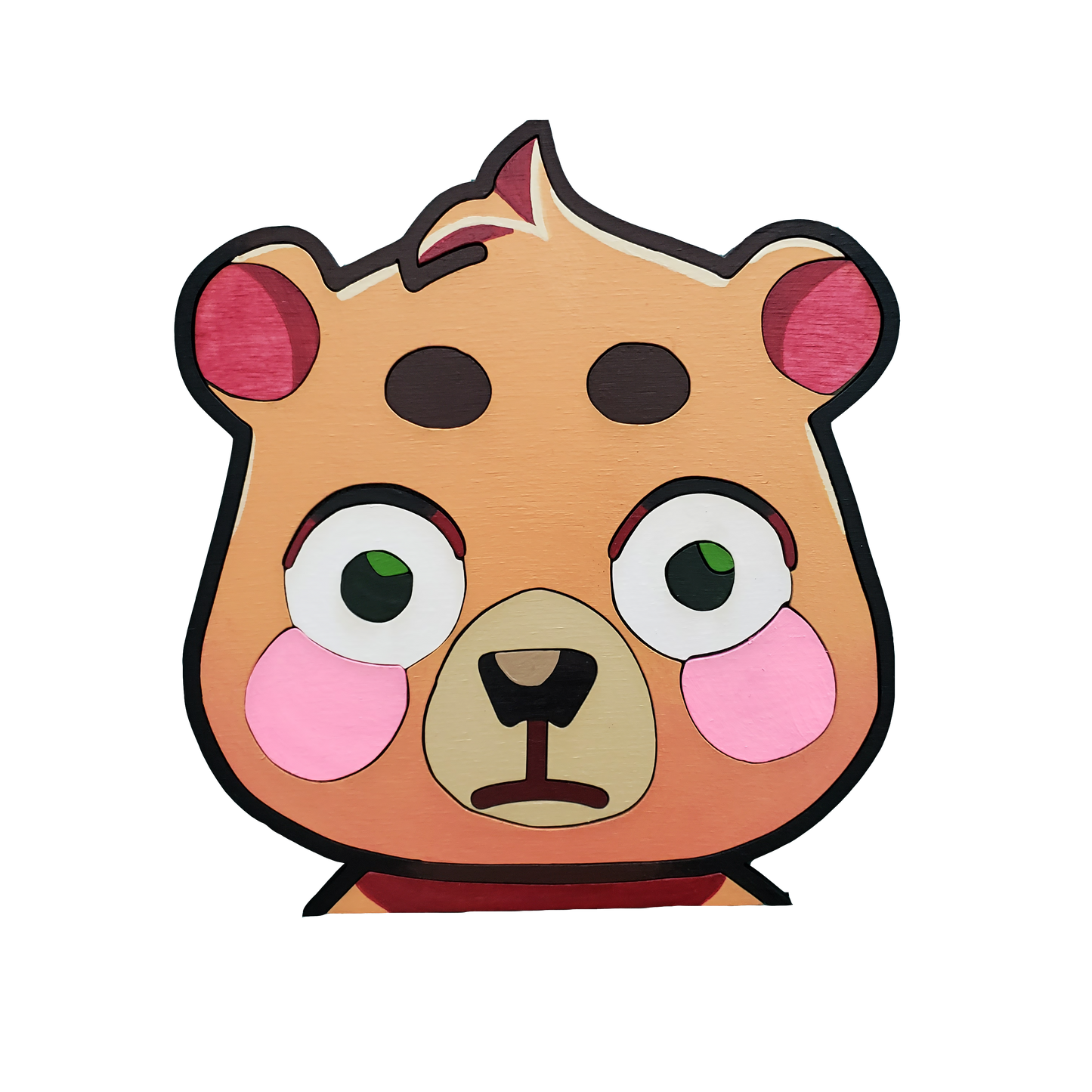 Burr- Replica Emote Wood Art-sleepiFLUSHED **Permanent Collection** (Streamer Purchase)