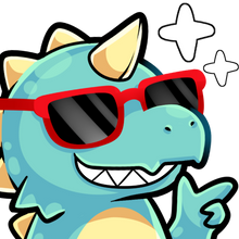 Load image into Gallery viewer, Codysaurus-  Emote Art- Cool (Streamer Purchase)
