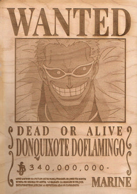 One Piece -Donquixote Doflamingo Wanted Poster - TantrumCollectibles.com