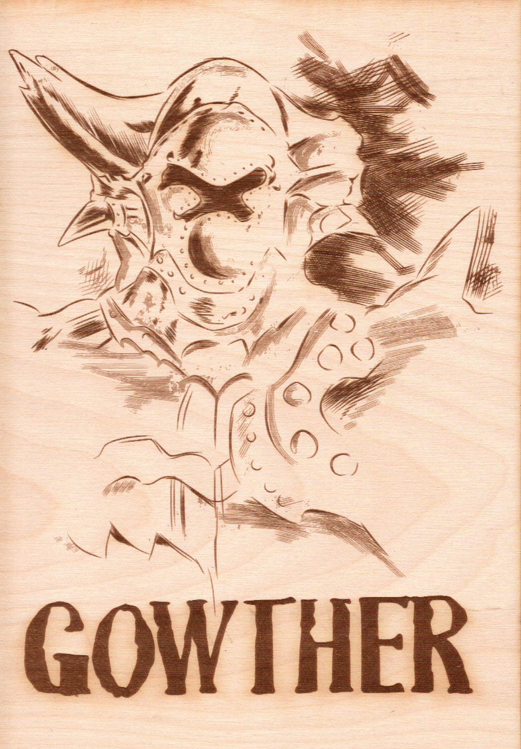 Seven Deadly Sins - Gowther Wooden Wanted Poster - TantrumCollectibles.com