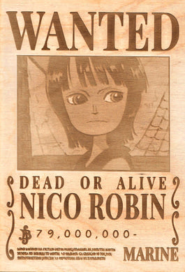 One Piece -Kid Nico Robin Wanted Poster - TantrumCollectibles.com