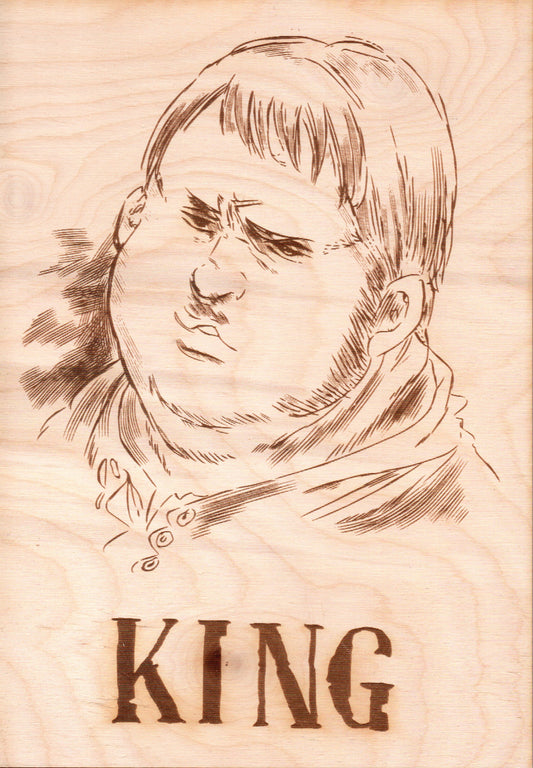 Seven Deadly Sins - King Wooden Wanted Poster - TantrumCollectibles.com