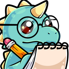 Load image into Gallery viewer, Codysaurus-  Emote Art- Notes (Streamer Purchase)
