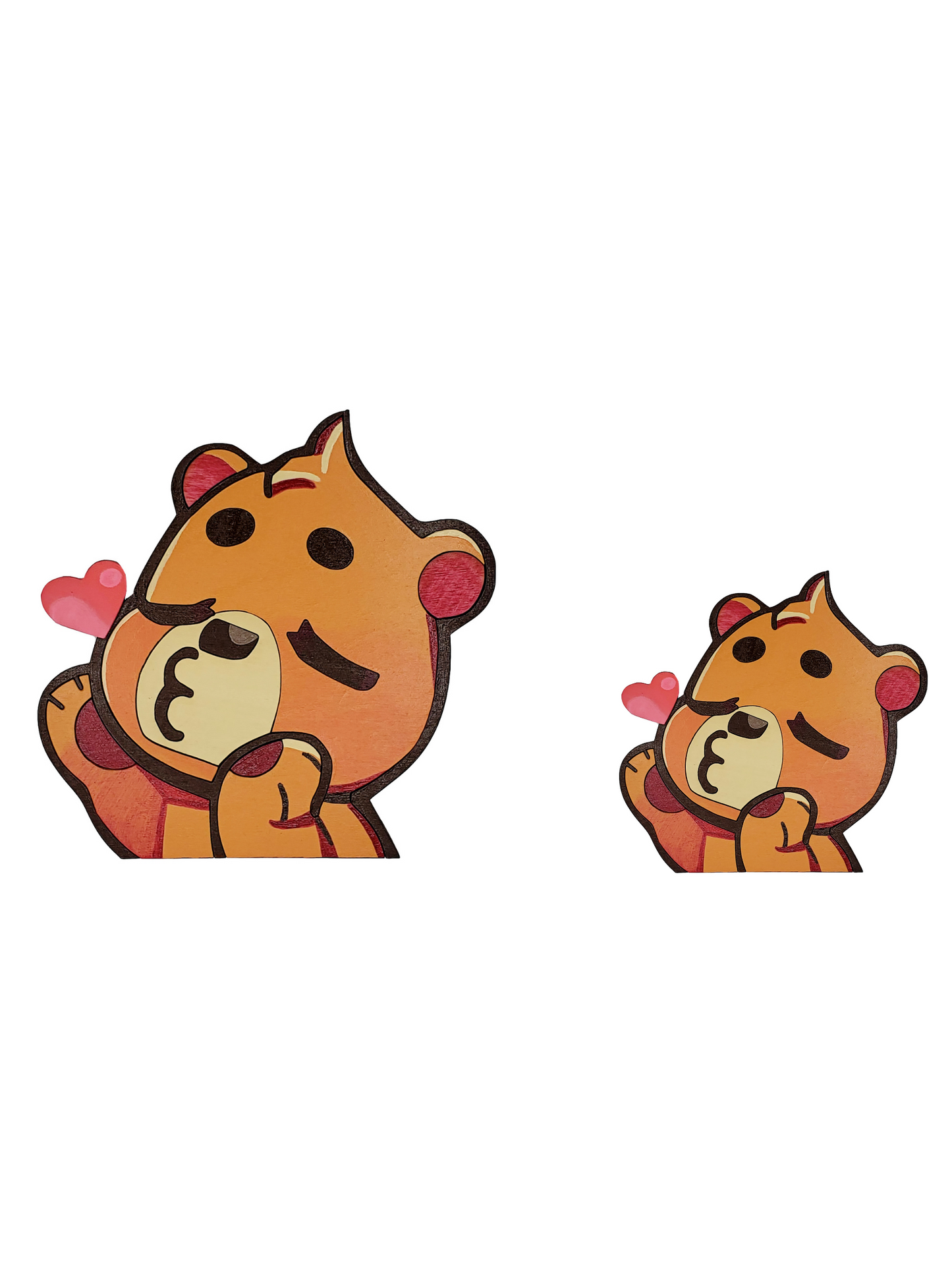 Burr- Replica Emote Wood Art-sleepiKISS **Permanent Collection** (Streamer Purchase)