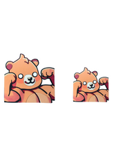 Load image into Gallery viewer, SleepingBear- Replica Emote Wood Art-sleepiSTRONK **Permanent Collection** (Streamer Purchase)
