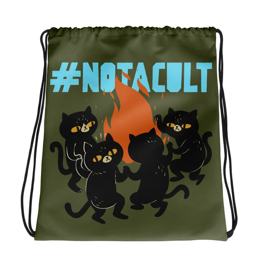 Spacekat- Drawstring bag- #NotACult (Streamer Purchase)