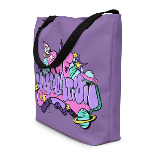 All-Over Print Frankthepegasus - All-Over Print Large Tote Bag - Constellation (Streamer Purchase) Tote Bag