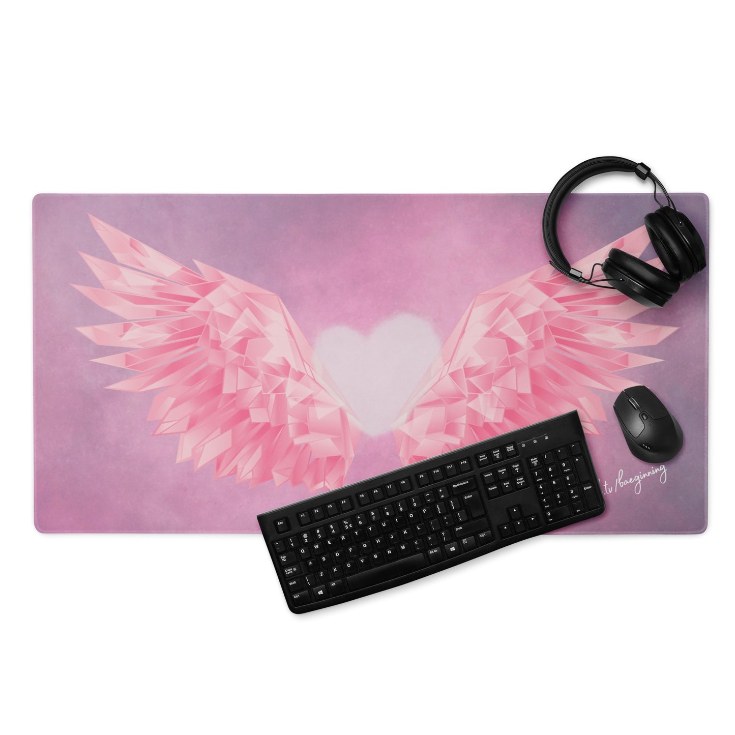 Baeginning - Gaming Mouse Pad - Pink Wings