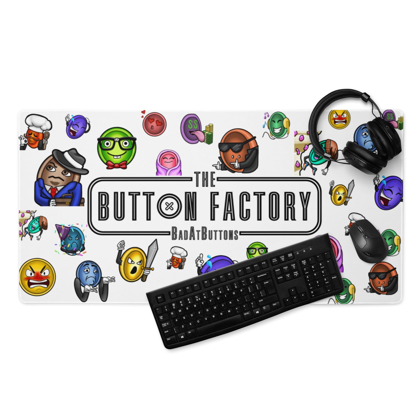 BadatButtons - Gaming Mouse Pad (Streamer Purchase)