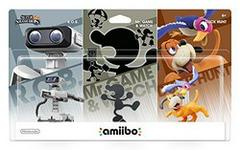 Nintendo Amiibo- Super Smash Bros- R.O.B, Mr. Game & Watch, Duck Hunt- 3 pack